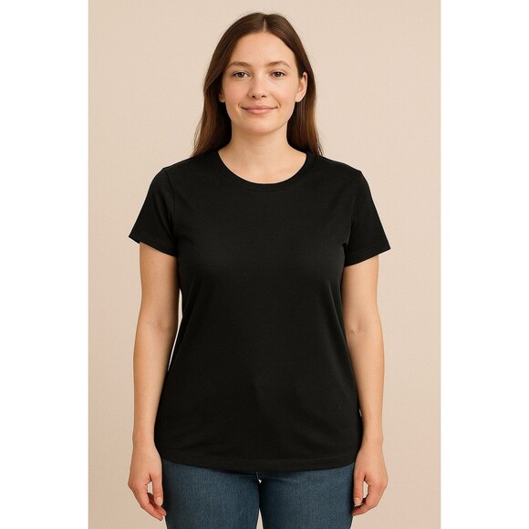 SimplyVera Vera Wang Designer Women's Black Tshirt Size M (A) - Picture 1 of 2